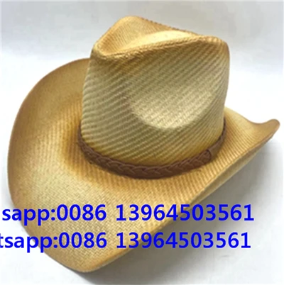 Õlgest päikesekübar meestele Cowboy Paper Hat