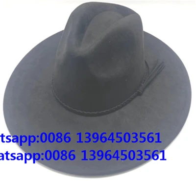 Rancheri villane must müts Fedora kauboi müts