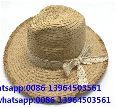 Lace Tape Beach Big Brim Hat