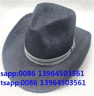 Must Fedora Cap Meeste Panama Välimüts