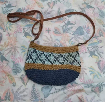 Paberist heegeldatud Crossbody naistekott