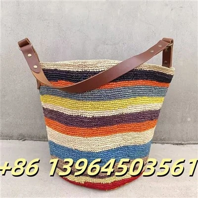 Värviline Raffia Woman busll